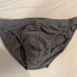 Murano Dark Gray Cotton Briefs